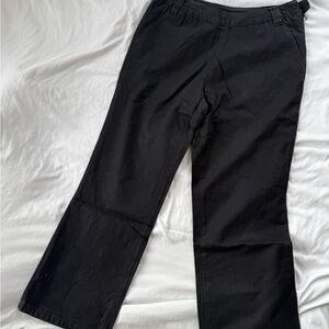 Black Women's Straight-Leg Chinos